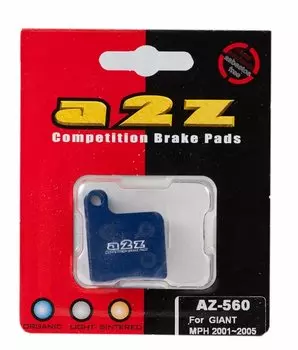 Тормозные колодки A2Z Giant MPH 2001-2005, синий, AZ-560