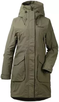 Плащ женский Didriksons THELMA WNS PARKA, темный зеленый, 502716 (Размер: 32)