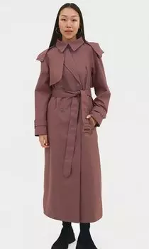 Плащ женский NORPPA ILIM WNS COAT, слива, 100333 (Размер: 36)