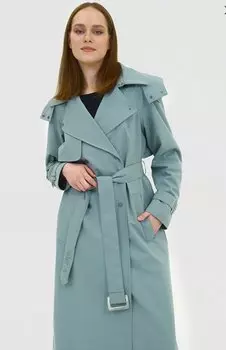 Плащ женский NORPPA ILIM WNS COAT, зеленый шалфей, 100333 (Размер: 36)