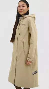 Плащ женский NORPPA KAMA WNS COAT, 325 песочный бежевый, 100334 (Размер: 46)