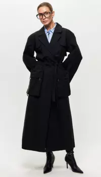 Плащ женский NORPPA MEGRA WNS COAT, 060 чёрный, 100351 (Размер: 40/42)