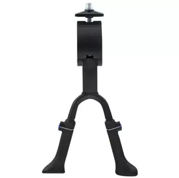 Подножка M-Wave алюм. 24-28" регулируемая, универс. центр. крепл. с планкой, ДВОЙНАЯ 528гр, черная, 5-430770