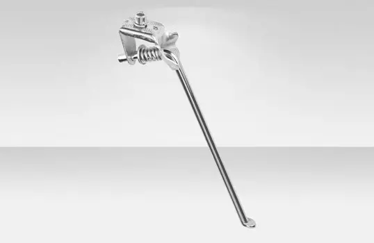 Подножка велосипедная Forward 28", сталь, центральное крепление, серебристая, SBL-004