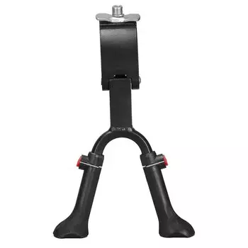 Подножка велосипедная HORST H034 24-29" алюминиевая, крепление центральное, регулируемая, черная, 00-170387