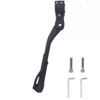 Подножка велосипедная HORST H036 22-28" алюминиевая, крепление к перу, 3 болта, регулируемая, черная,00-170393