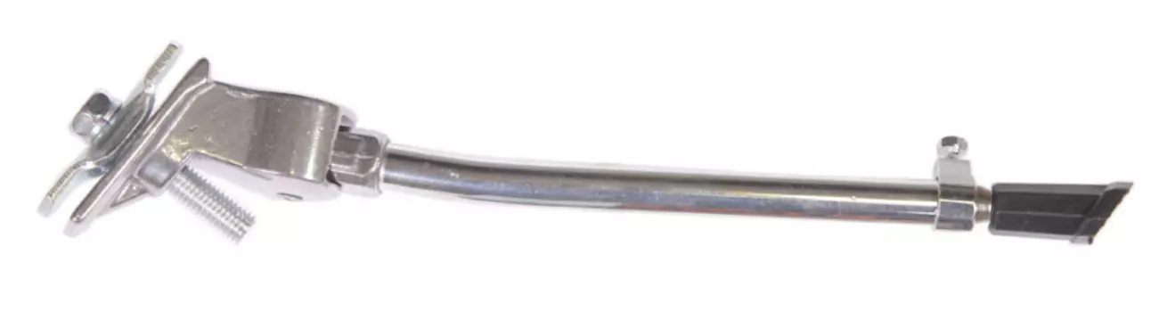 Подножка велосипедная SHUNFENG, центральная, алюминий, 24-28", серебристая, SF-KS06