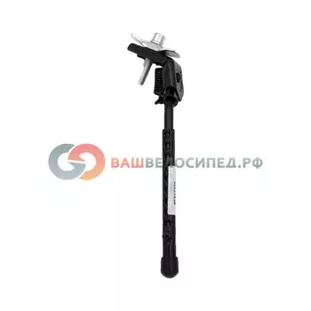 Подножка велосипедная SUNTEK, центральная, стальная, 20-28", с пластиной и болтом М10х50мм, CK17