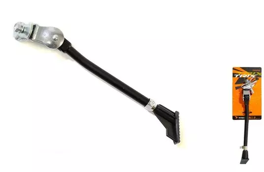 Подножка велосипедная TRIX, 20-28", алюминий, крепление центральное, регулируемая, черный, KS-TX-06A-0-BK