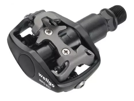 Педали WELLGO WPD-823, MTB, контактные, алюминий, ось Cr-Mo, с подшипниками, 81х63х35мм, WPD-823