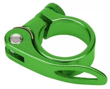 Подседельный хомут Stels BLF-Z1, 34,9 мм, с эксцентриком, зеленый, LU073610