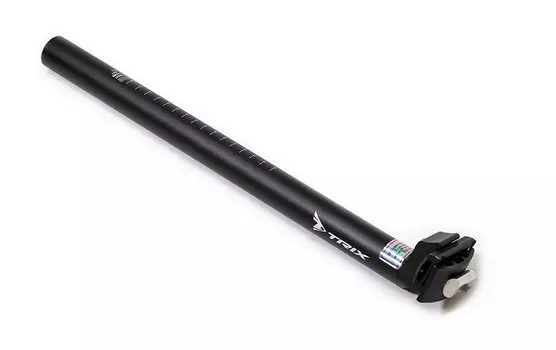 Подседельный штырь TRIX, алюминиевый, с замком на 1 болт, 25.4 мм, длина 400 мм, черный, JB-8507 (25,4)