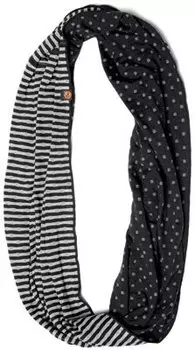 Велобандана BUFF TUBULAR INFINITY BUFF BLACK/GREY, черно-серая, б/р:one size, 181509.00