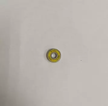 Подшипник колёс самокатов, роликов, скейтов, TRIX, с резиновым пыльником, 22мм, желтый, 10 штук, BB-TX-608-2RS-YL