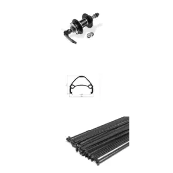 Колесо велосипедное TRIX, 26", заднее, втулка под кассету 8-10 скоростей, эксцентрик, D-17 (26) black, 11468