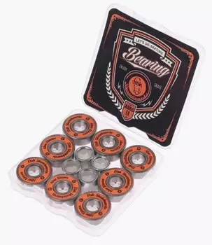 Подшипники MESSING КОМПЛЕКТ 8шт и 4 втулки, для самокатов/роликов и др. ABEC-11 (в пластик коробке),00-175300