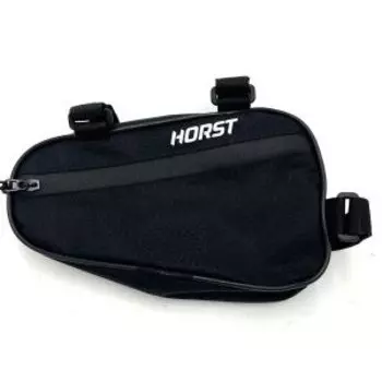 Подсумок HORST подрамный, треугольный, 23,5х13,5х5 см, 3 липучки, водоотталкивающий, черный, 00-555005