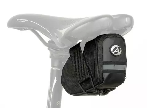 Подсумок велоседла AUTHOR A-S351 X7, 1 отделение на 0,6 литра 13x6x9 см, черный, 8-15002200