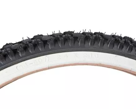 Покрышка для велосипеда KENDA K837 24"х2.10 (54-507), высокий, черно-белая, 5-527477