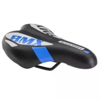 Седло TRIX, детское, 230х145 мм, с замком, черно-синий, AZ-5593 02