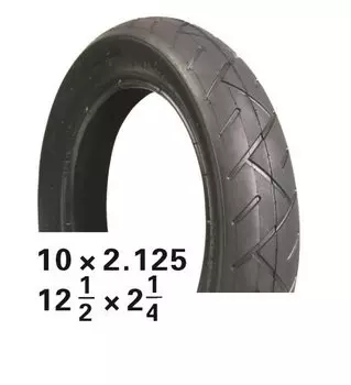 Покрышка HOTA 12 1/2 х 2 1/4 слик, черная, NEW, 09-500236