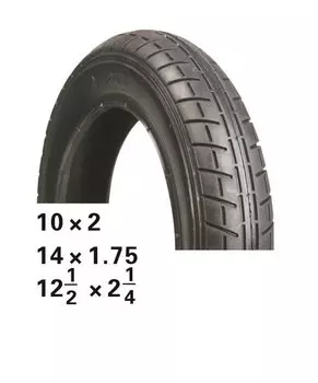 Покрышка HOTA 12 1/2 х 2 1/4 слик, черная, NEW, 09-500237