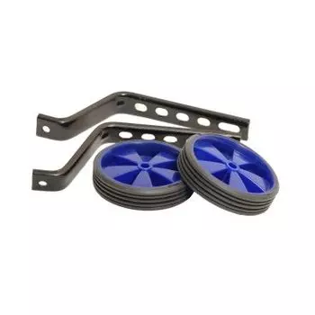 Приставные колеса HORST на 12-20", с крепежом, балансирные, пластиковые, 110мм, синий, 00-170601