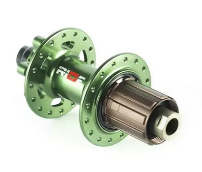 Велосипедная втулка RIDE DH, задняя, под кассету, 32 отверстия, зелёная, RRDH3212X150GR