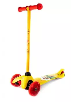 Самокат Vinca Sport, трехколесный, детский от 3 лет, не регулируемый,колеса светящиеся, до 35 кг, VSP 8 yellow Traveller