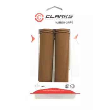 Грипсы велосипедные CLARK`S С98-130, резина, 130 мм, коричневый, 3-376