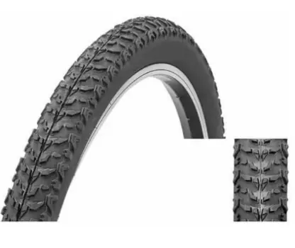 Покрышка велосипедная CHAO YANG H-5120, 26"х 2.10, 54-559, горная низкая, черная, H-5120