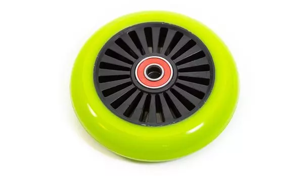 Колесо, для трюковых самокатов, 100 мм, с подшипниками ABEC 9, 100 мм(green) трюк.