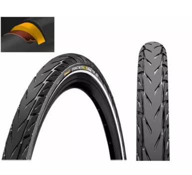 Покрышка велосипедная Continental CONTACT Plus City 28"x 1.75", 47-622, Reflex, 3/180TPI, SafetyPlusBreaker, E50, черная