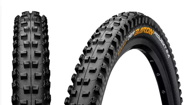 Покрышка велосипедная Continental Der Baron Projekt ProTection Apex, 27.5x2.4", foldable, черный, 01015720000