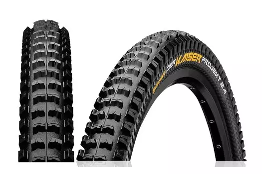 Покрышка велосипедная Continental Der Kaiser Projekt Apex, 27.5x2.4", BlackChili, черный, 01017220000