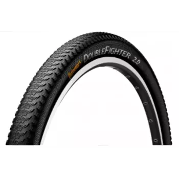 Покрышка велосипедная Continental Double Fighter III, 16"x1.75", 47-305, Reflex, 180TPI, Sport, черная, 101282