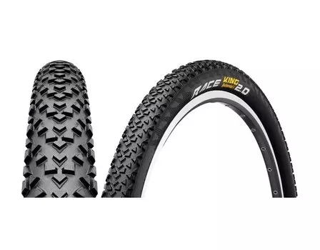 Покрышка велосипедная Continental RaceKing 2.0, МТБ, 26x2.0", внедорожная, 555 г, 1500310000