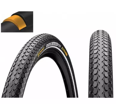 Покрышка велосипедная Continental RIDE Cruiser 26"x2,0", 50-559, Reflex, 3/180TPI, Extra Puncture Belt, черная, 101523