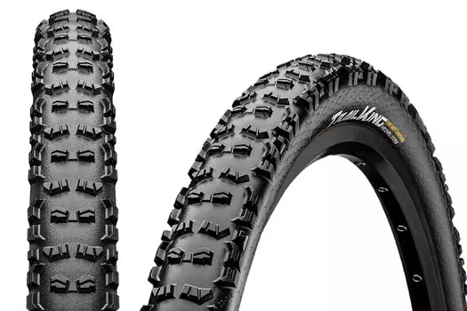 Покрышка велосипедная Continental Trail King ShieldWall, 29x2.6", foldable, PureGrip, черный, 01504990000