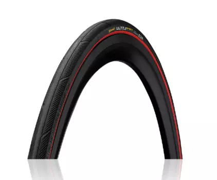 Покрышка велосипедная Continental ULTRA SPORT III, 700x23, черный/красный, 0150454