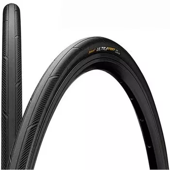 Покрышка велосипедная CONTINENTAL Ultra Sport III, 700x25, 25-622, road, wire bead, 180 tpi, 350 g, black, RA365070025