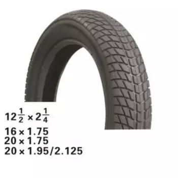 Покрышка велосипедная HOTA .255 x 55 низкий, черная, NEW, 09-500196