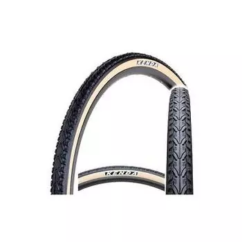 Покрышка велосипедная KENDA 700х35С (37-622) K935 KHAN полуслик черно-белая 5-527778
