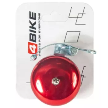 Велозвонок 4BIKE BB3206-Red, латунь, D-56 мм, красный, ARV100021