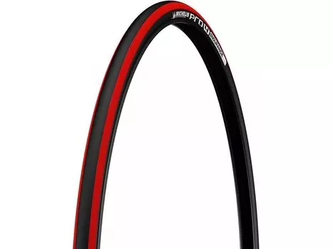 Покрышка велосипедная MICHELIN PRO4 ENDURANCE TS, 700Cx23, шоссе, фолдинг, красный, MIC_513805