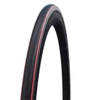 Покрышка велосипедная SCHWALBE, 700x25C, 25-622, LUGANO II K-Guard B/RS/B-SK HS471 SiC 50EPI, черно-красная, 05-11654011