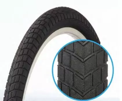 Покрышка велосипедная TRIX 20"х 2.125 (57-406) дорожная, 30 TPI, черная, TYTX-032-M