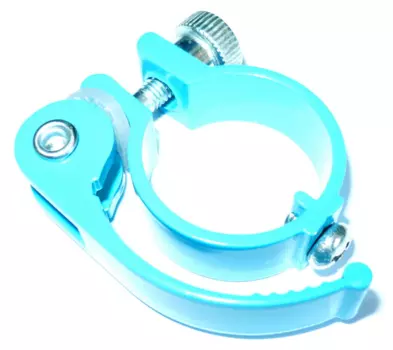 Хомут велосипедный Vinca Sport с зажимом для руля Vinca WINGS, голубой, SC QR 2