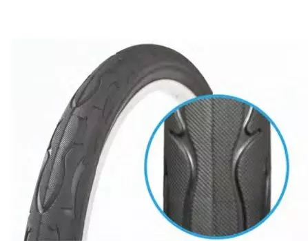 Покрышка велосипедная TRIX 24"х 2.125 (57-507) слик, 30 TPI, черная, TYTX-031-M