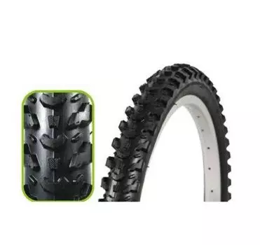 Покрышка велосипедная TRIX 24"x 2.125 (57-507) горная, 30 TPI, черная, TYTX-062-M